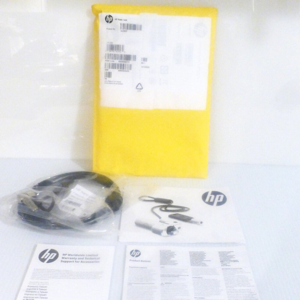 BSM - HP NANO LOCK 1AJ39AA Keyed 6ft Cable LOCK Your NOTEBOOK Tablet